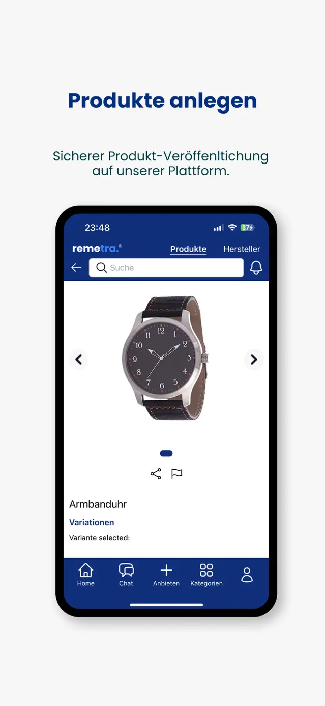 remetra-App: Produkte anlegen