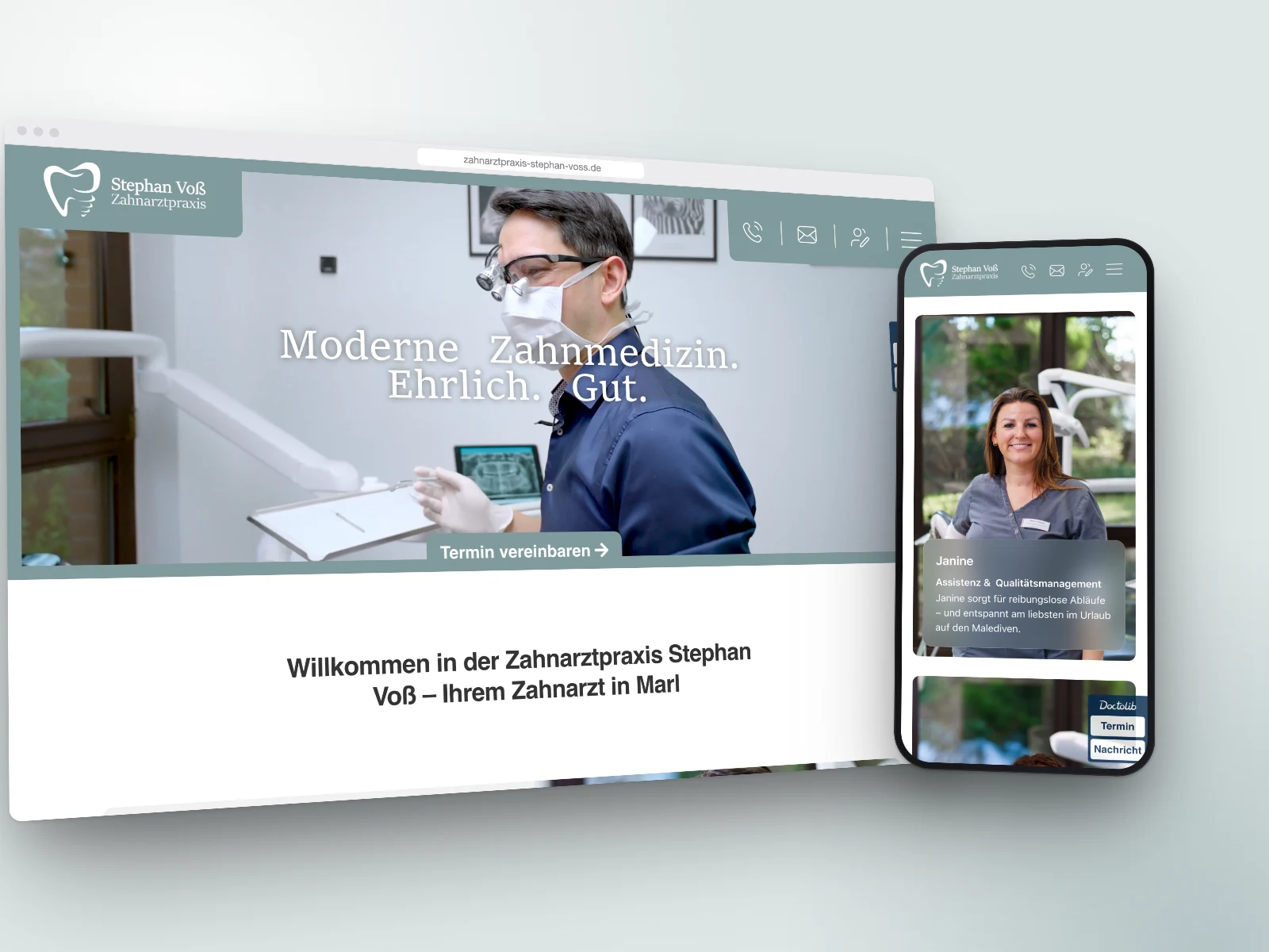 Zahnarztpraxis Voß: Website für die Zahnarztpraxis in Marl